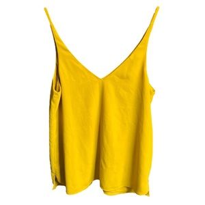 Topshop Vneck Camisole Mustard Yellow Size 4